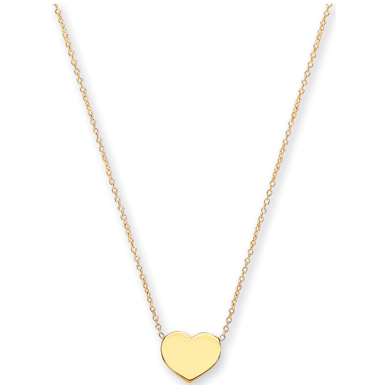 Rolo heart Chain Adjustable from 18" to 16"/17"