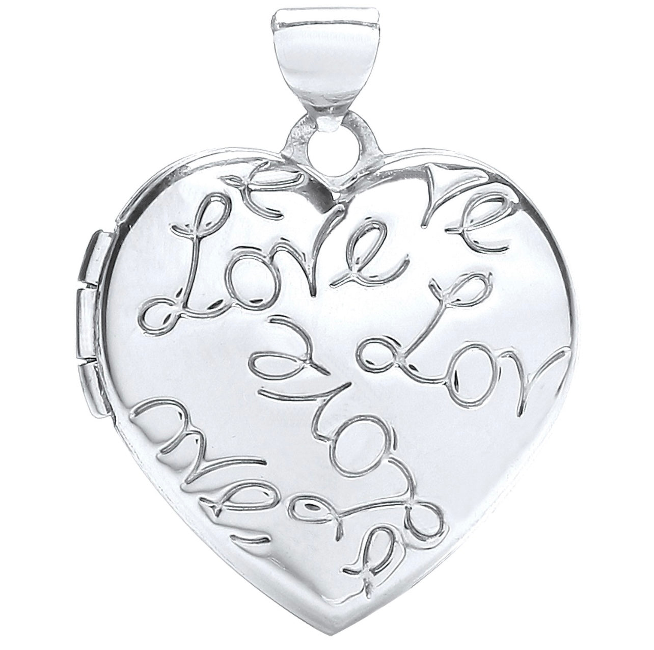 Heart Locket with Love engraved